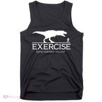 TRex Exercise Some Motivation Required Tank Top thumb 0