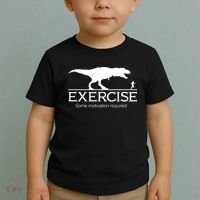 TRex Exercise Some Motivation Required Toddler T-Shirt thumb 2
