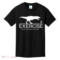 TRex Exercise Some Motivation Required Kids T-Shirt thumb 0