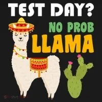 Test Day? No Prob Llama Cactus Doggie Tank thumb 4