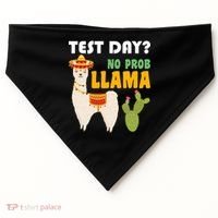 Test Day? No Prob Llama Cactus USA-Made Doggie Bandana thumb 0