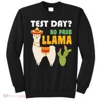 Test Day? No Prob Llama Cactus Sweatshirt thumb 0