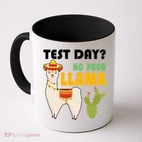 Test Day? No Prob Llama Cactus Coffee Mug thumb 0