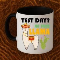 Test Day? No Prob Llama Cactus Coffee Mug thumb 2