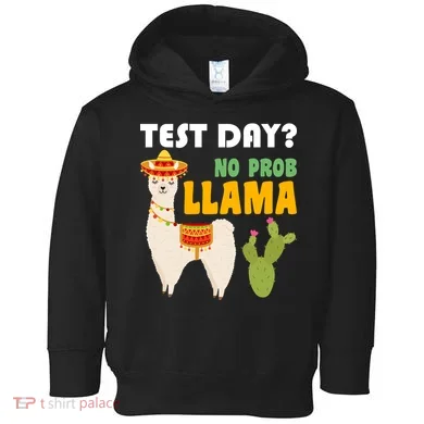 Test Day? No Prob Llama Cactus Toddler Hoodie