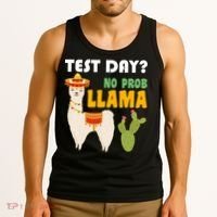 Test Day? No Prob Llama Cactus Tank Top thumb 3