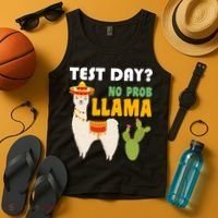 Test Day? No Prob Llama Cactus Tank Top thumb 4