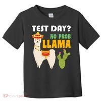 Test Day? No Prob Llama Cactus Toddler T-Shirt thumb 0