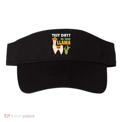 Test Day? No Prob Llama Cactus Visor