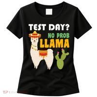 Test Day? No Prob Llama Cactus Women's T-Shirt thumb 0