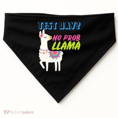 Test Day? No Probllama  USA-Made Doggie Bandana