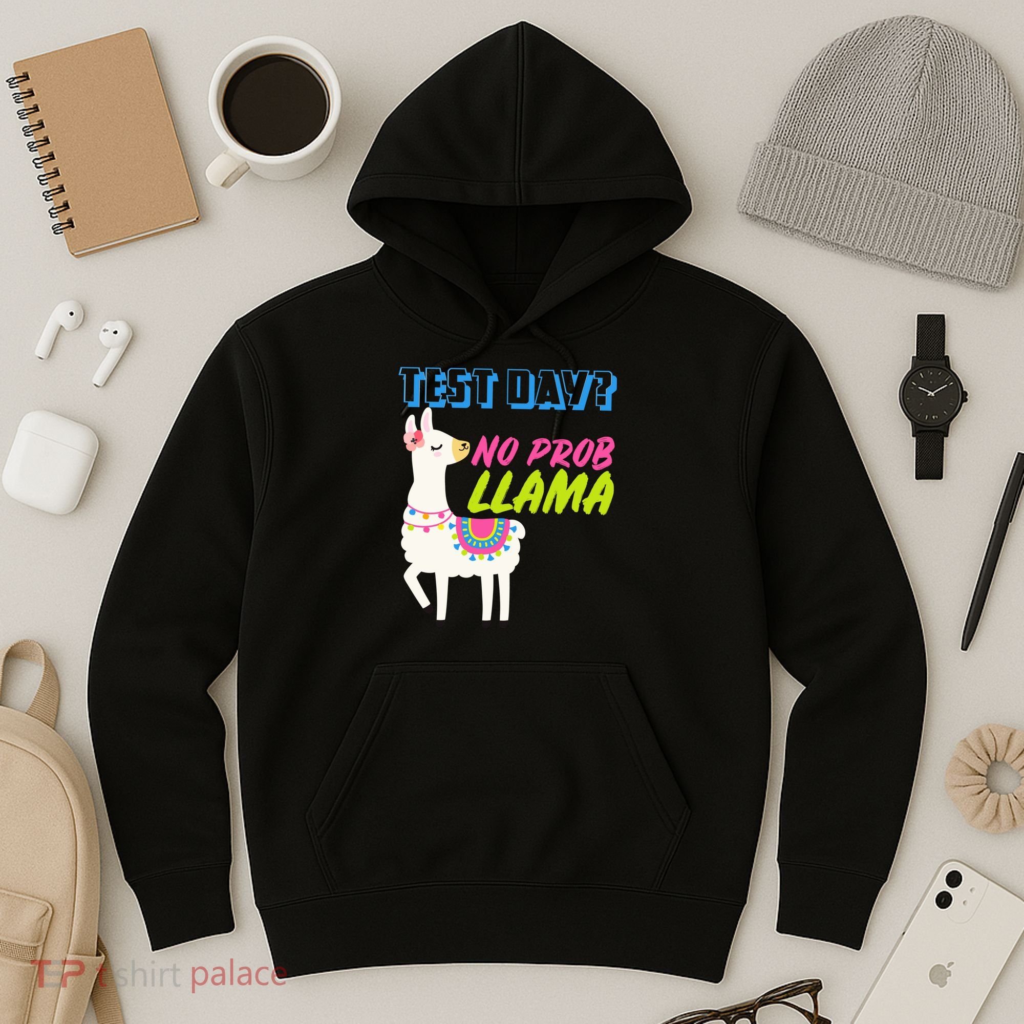 Test Day? No Probllama  Hoodie