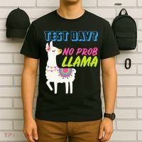 Test Day? No Probllama  T-Shirt thumb 6