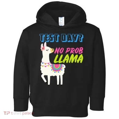 Test Day? No Probllama Toddler Hoodie