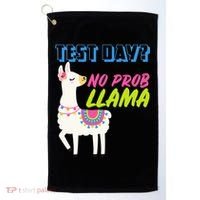Test Day? No Probllama  Golf Towel thumb 0