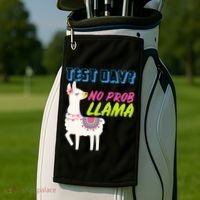 Test Day? No Probllama  Golf Towel thumb 2