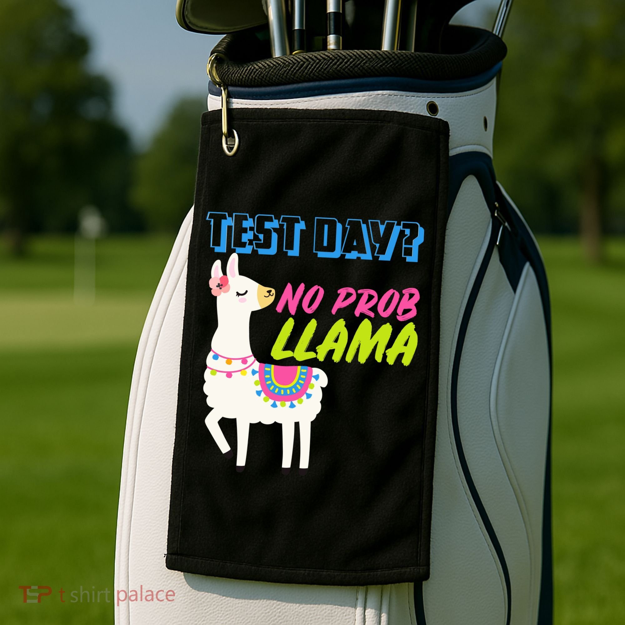 Test Day? No Probllama  Golf Towel