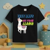 Test Day? No Probllama  Toddler T-Shirt thumb 3