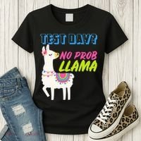 Test Day? No Probllama  Women's T-Shirt thumb 3