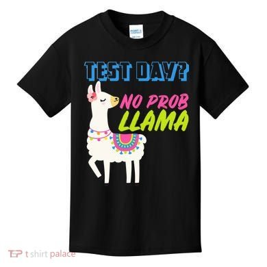 Test Day? No Probllama  Kids T-Shirt