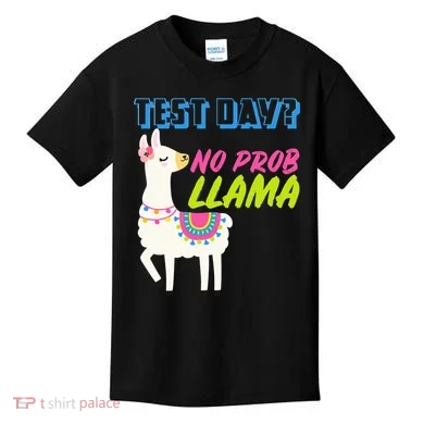 Test Day? No Probllama Kids T-Shirt