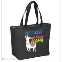 Test Day? No Probllama  Tote Bag thumb 2