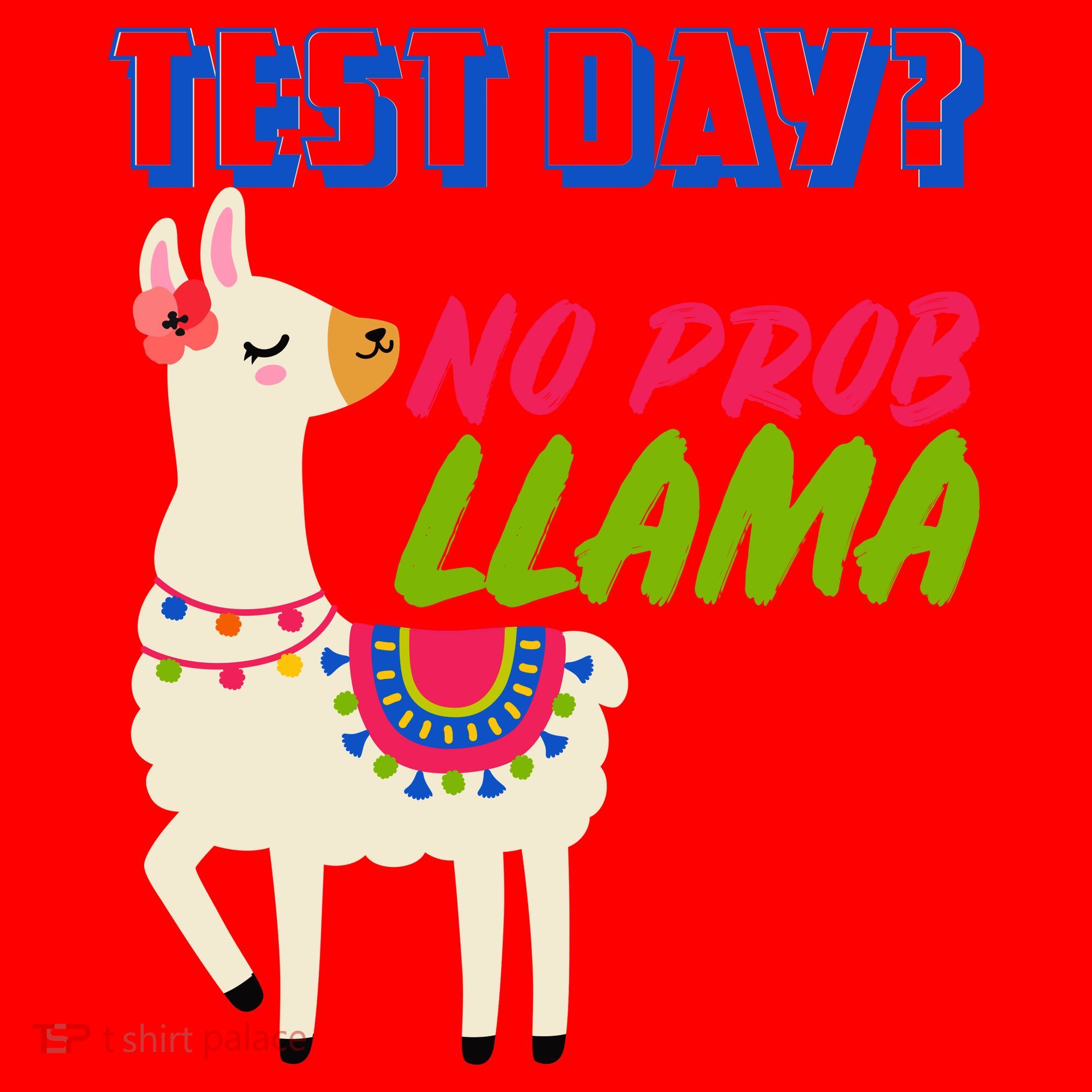 Test Day? No Probllama  Santa Hat