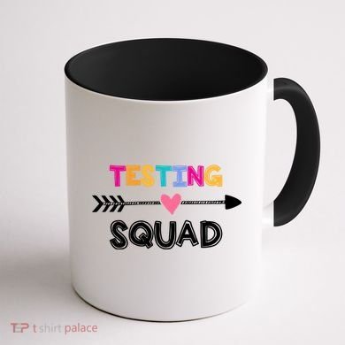 Testing Squad  Coffee Mug back