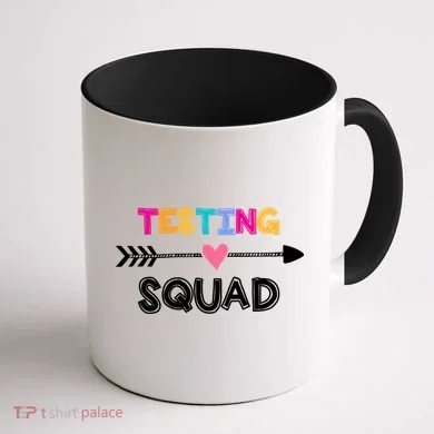 Testing Squad  Coffee Mug back
