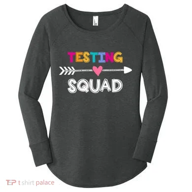 Testing Squad  Women's Perfect Tri Tunic Long Sleeve Shirt
