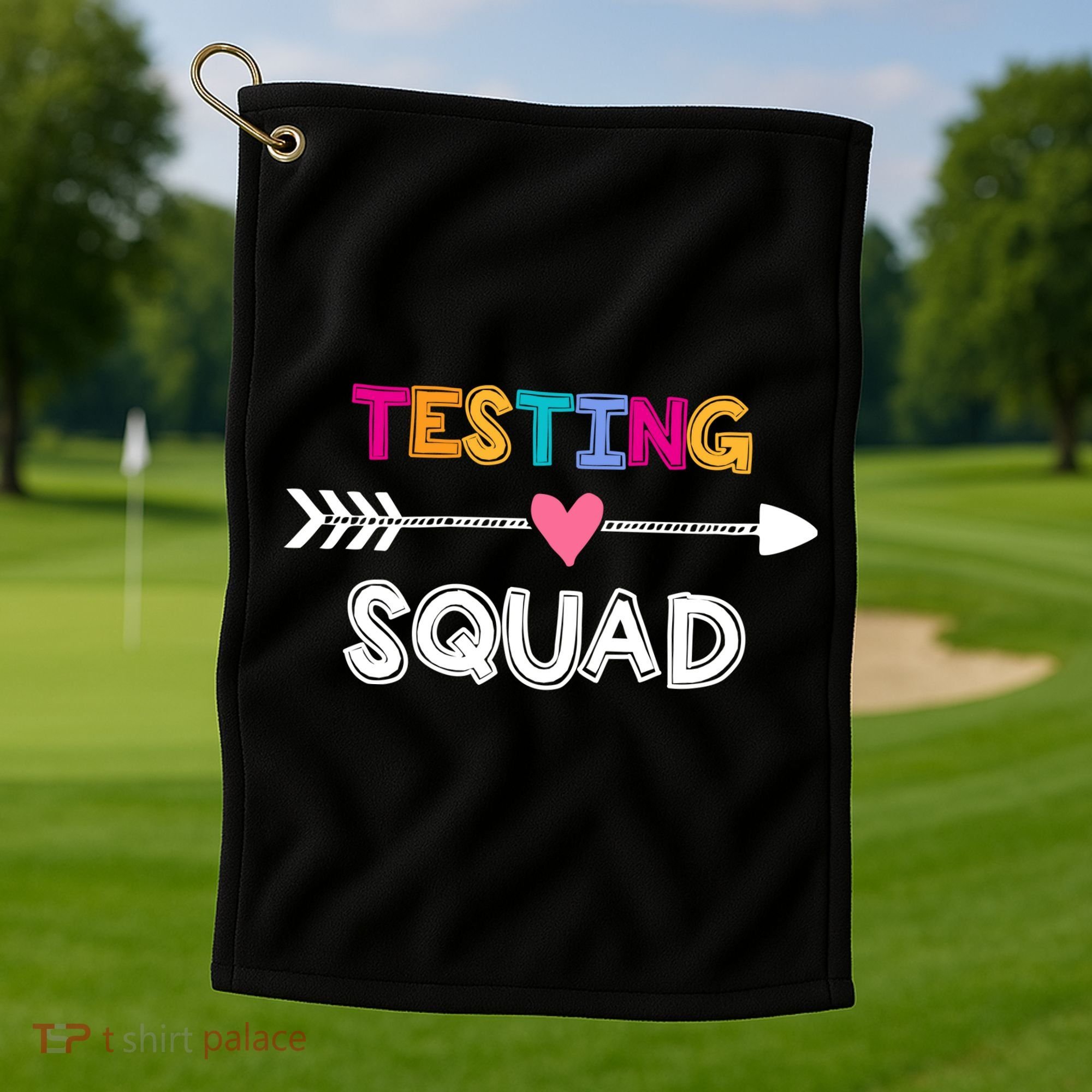 Testing Squad  Golf Towel