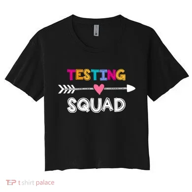 Testing Squad  Women's Crop Top Tee