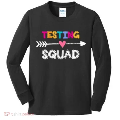 Testing Squad Kids Long Sleeve Shirt