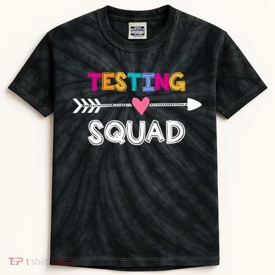 Testing Squad  Kids Tie-Dye T-Shirt