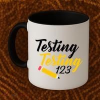 Testing Testing 123 Pencil Coffee Mug thumb 2