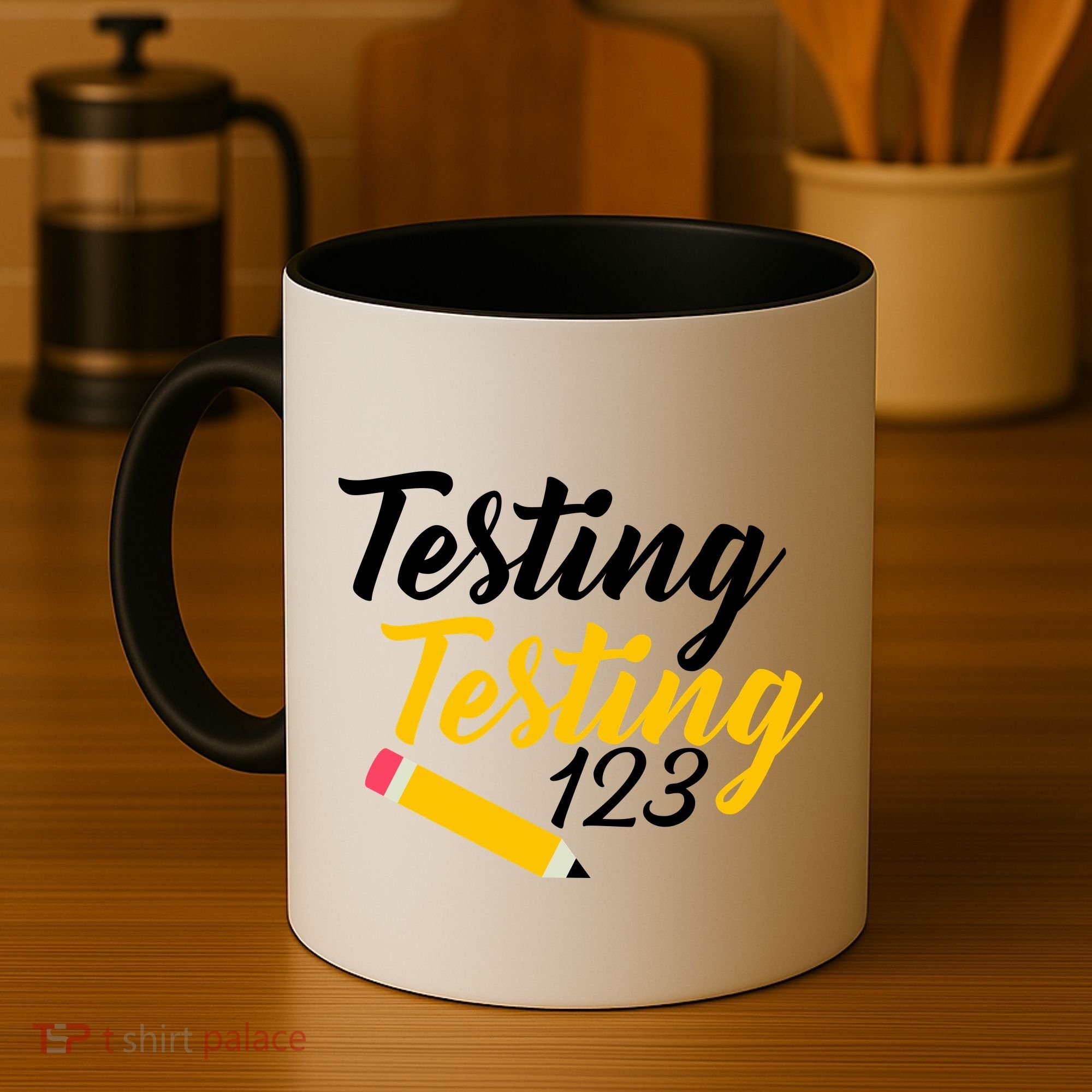 Testing Testing 123 Pencil Coffee Mug