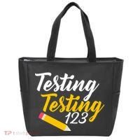 Testing Testing 123 Pencil Tote Bag thumb 0