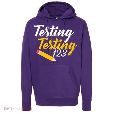 Testing Testing 123 Pencil Hoodie