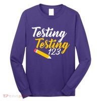 Testing Testing 123 Pencil Long Sleeve Shirt thumb 0