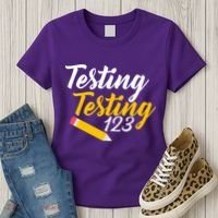 Testing Testing 123 Pencil Women's T-Shirt thumb 3