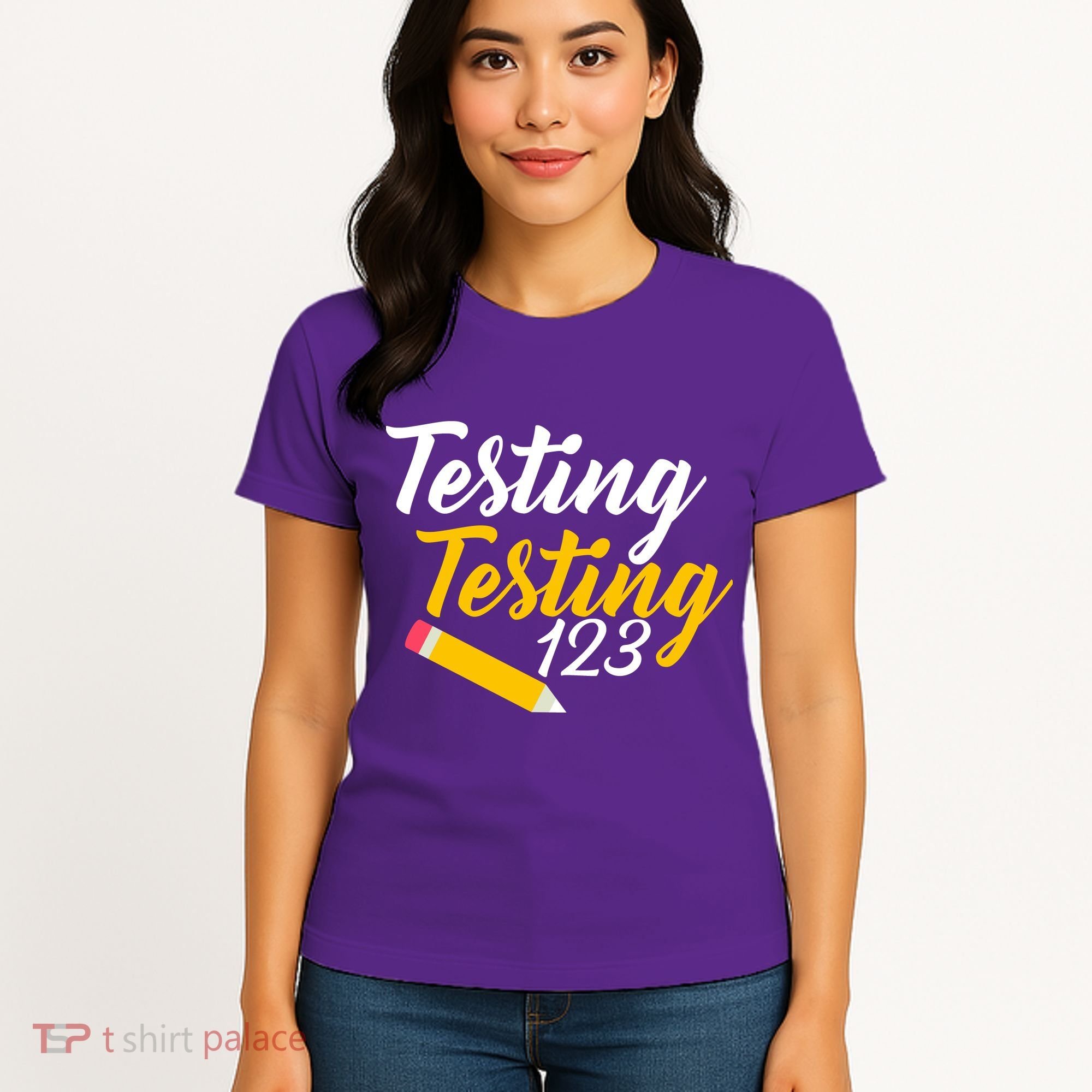 Testing Testing 123 Pencil Women's T-Shirt