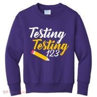 Testing Testing 123 Pencil Kids Sweatshirt thumb 0