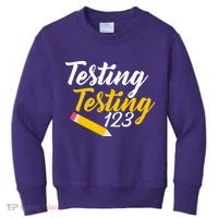 Testing Testing 123 Pencil Kids Sweatshirt thumb 0