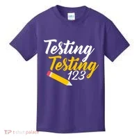 Testing Testing 123 Pencil Kids T-Shirt thumb 0