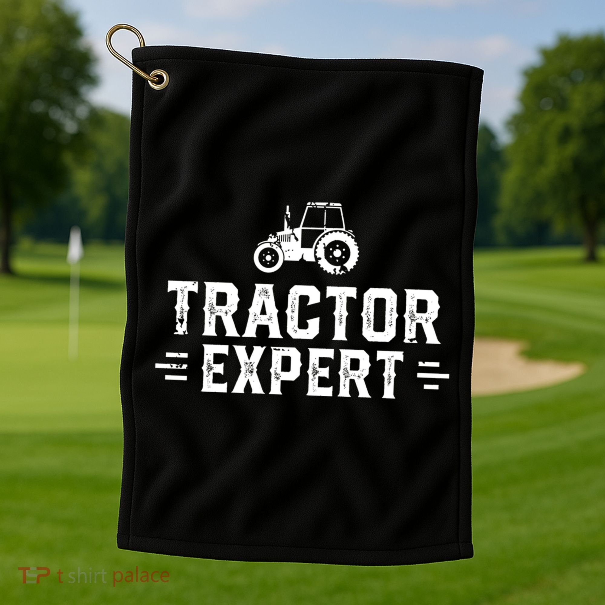 Tractor Expert Tractor Driver Farmer Tractor Gift Golf Towel