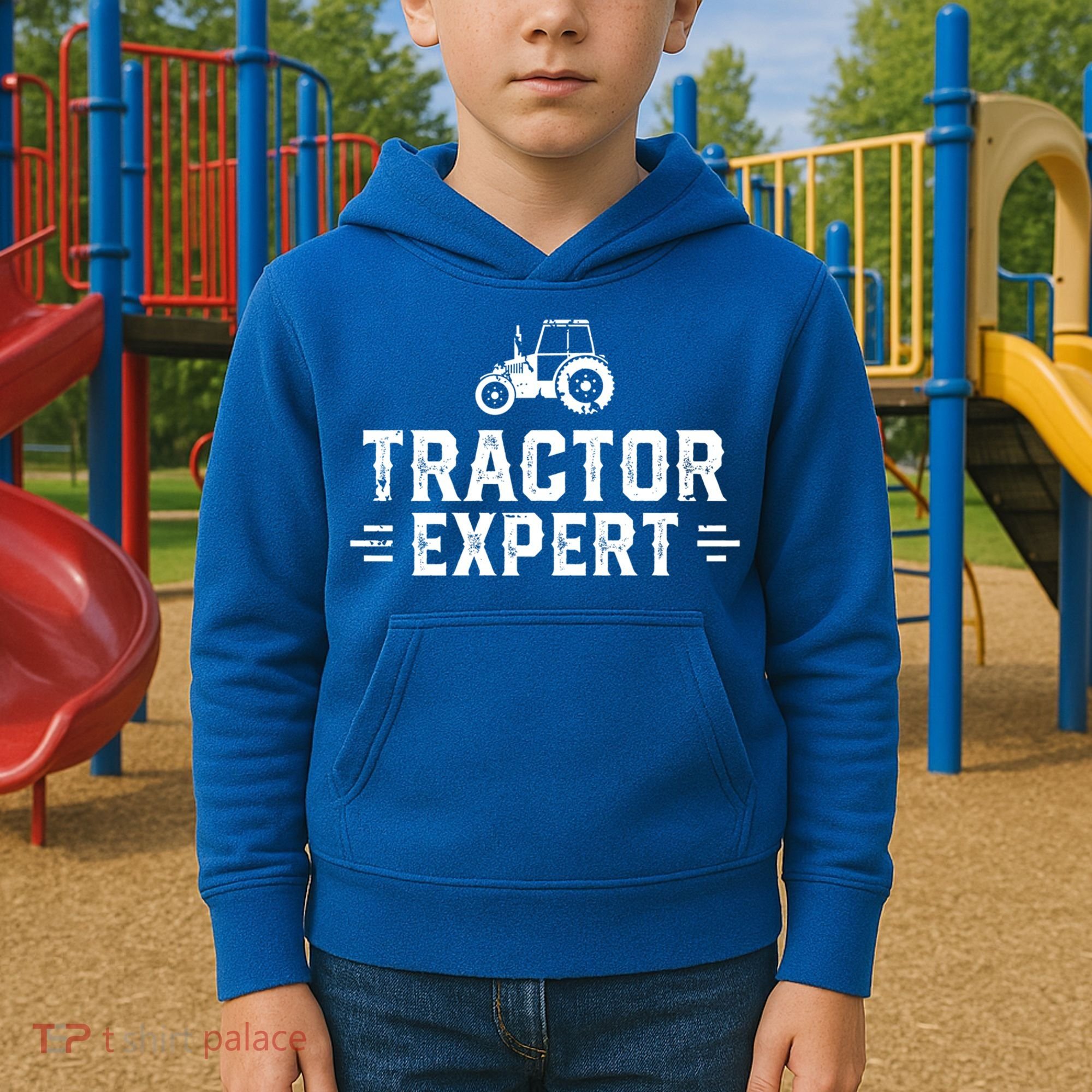 Tractor Expert Tractor Driver Farmer Tractor Gift Kids Hoodie