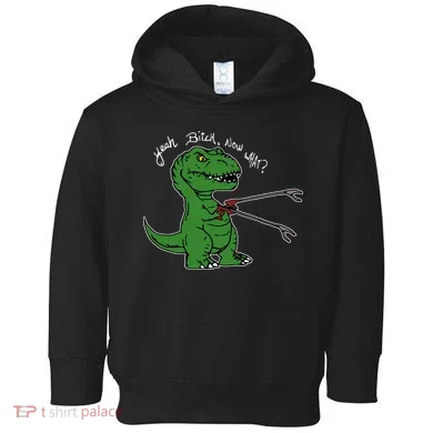 TRex Evolved T Rex With Grabbers Toddler Hoodie