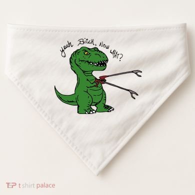 TRex Evolved T Rex With Grabbers USA-Made Doggie Bandana