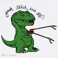TRex Evolved T Rex With Grabbers USA-Made Doggie Bandana thumb 2