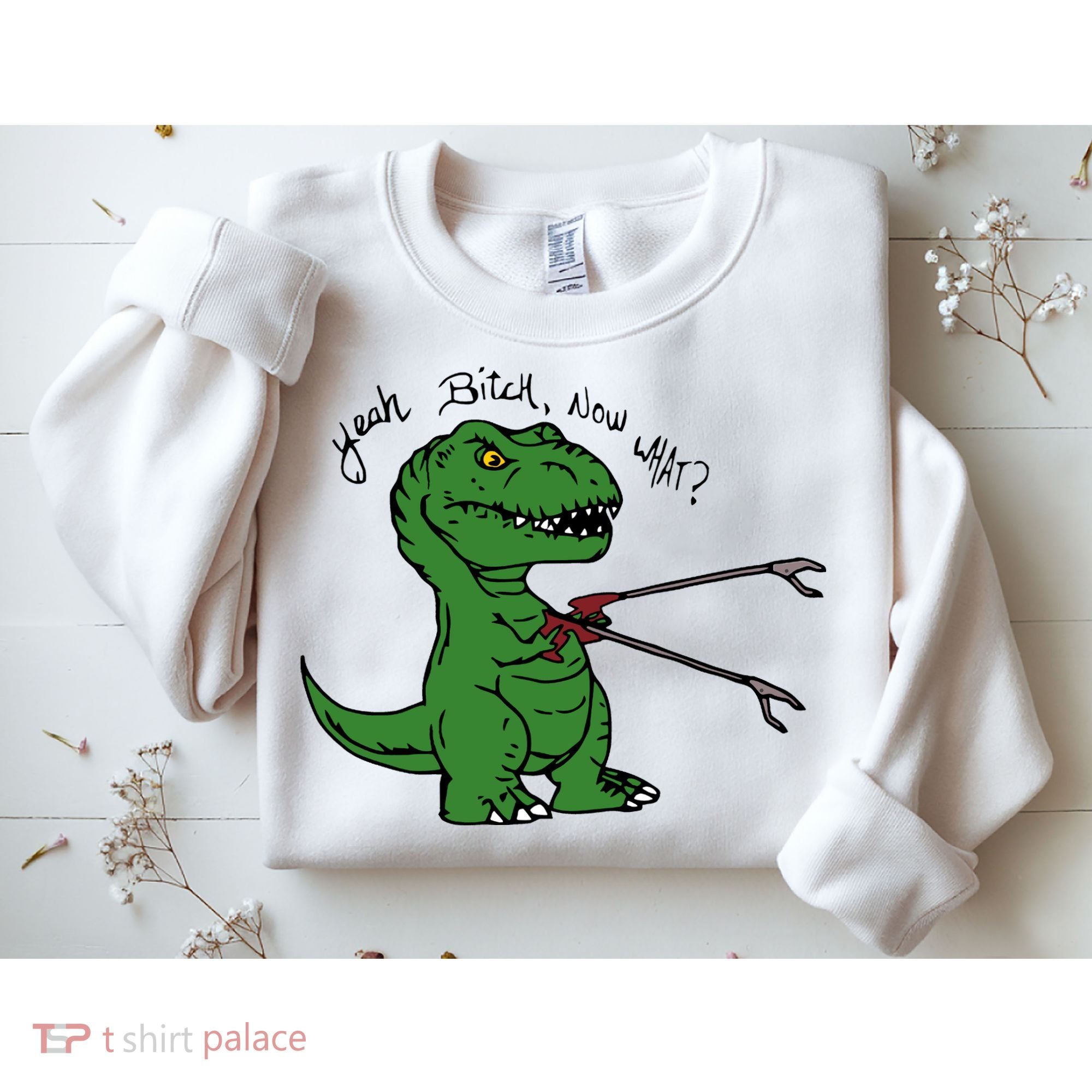 TRex Evolved T Rex With Grabbers Sweatshirt
